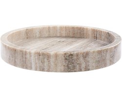 BELIANI ITEA - Decoratief dienblad - Beige - Marmer