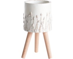 BELIANI JANINA - Bloempot - Gebroken wit - 24 cm - MgO