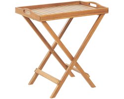 BELIANI JAVA - Tuintafel - Lichtbruin - 68 x 45 cm - Acaciahout