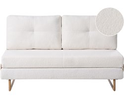 BELIANI JERSLEV - 3-zits slaapbank - Off-white - Bouclé