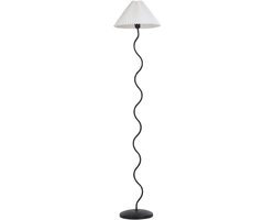 BELIANI JIKAWO - Staande lamp - Zwart - Metaal