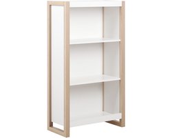 BELIANI JOHNSON - Boekenkast - Lichthout/Wit - Vezelplaat