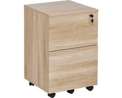 BELIANI JOHNSON - Kantoorkast - Lichtbruin - Vezelplaat