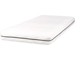 BELIANI JOLLY - Traagschuimmatras - Wit - 90 x 200 cm - Traagschuim