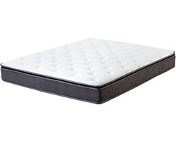 BELIANI JOY - Pocketveringmatras - Wit - 140 x 200 cm - Bamboestof