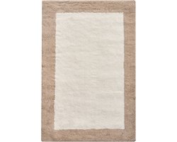 BELIANI KABRI - Badmat - Beige/Bruin - 60 x 90 cm - Katoen