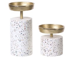 BELIANI KAENGAN - Kandelaar set van 2 - Goud - Aluminium