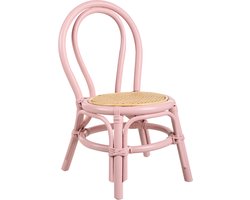 BELIANI KALIVIA - Kinderstoel - Pastelroze - Rotan
