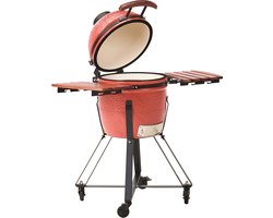 BELIANI KAMADO - Houtskoolgrill - Rood - Keramiek