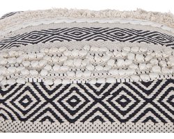 BELIANI KANAM - Poef - Lichtbeige - 45 cm - Katoen