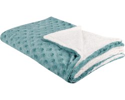 BELIANI KANDILLI - Plaid - Lichtgroen - 150 x 200 cm - Polyester