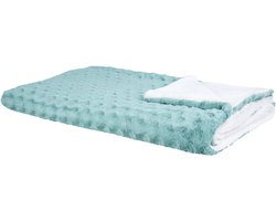 BELIANI KANDILLI - Plaid - Lichtgroen - 200 x 220 cm - Polyester