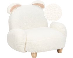 BELIANI KANNA - Kinderstoel - Gebroken wit - Nepbont