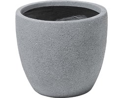 BELIANI KANNIA - Bloempot - Lichtgrijs - 36 cm - Klei-vezelmengsel