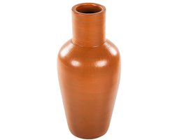 BELIANI KARFI - Decoratieve vaas - Oranje - Terracotta