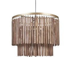 BELIANI KAVERI - Hanglamp - Donkerbruin - Mangohout