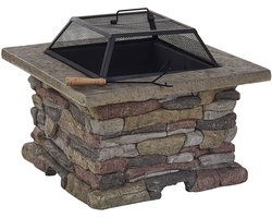 BELIANI KELUD - Vuurkorf - Lichtgrijs - Lichtbeton (MgO)