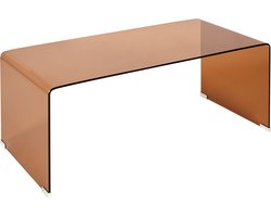 BELIANI KENDALL - Salontafel - Bruin - Veiligheidsglas