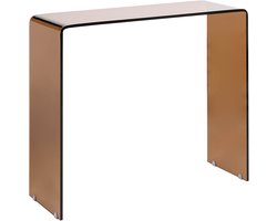 BELIANI KENDALL - Sidetable - Bruin - Veiligheidsglas