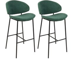 BELIANI KIANA - Barkruk set van 2 - Donkergroen - Polyester