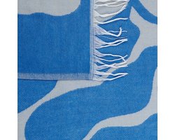 BELIANI KIHUN - Plaid - Blauw - 130 x 170 cm - Acryl