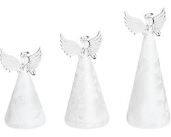 BELIANI KITTILA - Decofiguur - Wit - Glas