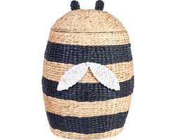 BELIANI KNYSNA - Mand - Natuurlijk/Zwart - Waterhyacint