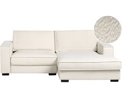 BELIANI KOLDING - Hoekbank - Lichtbeige - Linkszijdig - Bouclé