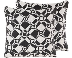 BELIANI KOTURE - Sierkussen set van 2 - Wit - 45 x 45 cm - Katoen