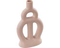 BELIANI KOZANI - Bloemenvaas - Zandbeige - Keramiek