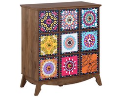 BELIANI KUMA - Sideboard - Donkere houtkleur - MDF
