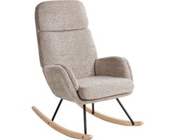 BELIANI KVELIA - Schommelstoel - Taupe - Polyester