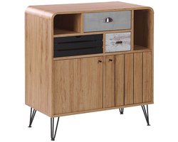 BELIANI KYLE - Sideboard - Lichte houtkleur - Vezelplaat