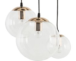 BELIANI LADON - Hanglamp - Goud - Glas