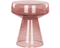 BELIANI LAGUNA - Bijzettafel - Rood - Glas