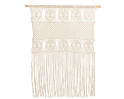 BELIANI LAHRI - Wandhanger - Lichtbeige - Katoen