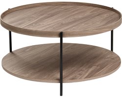 BELIANI LANDER - Salontafel - Donkerbruin - MDF
