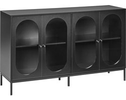 BELIANI LANGFORD - Dressoir - Zwart - Vezelplaat