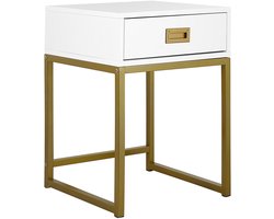 BELIANI LARGO - Bijzettafel - Wit - MDF