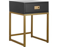 BELIANI LARGO - Bijzettafel - Zwart - MDF