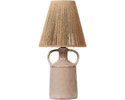 BELIANI LARISSOS - Tafellamp - Taupe - Keramiek