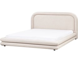 BELIANI LAVARDENS - Waterbed - Lichtbeige - 180 x 200 cm - Kunstlinnen