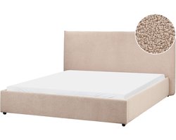 BELIANI LAVAUR - Waterbed - Taupe - 160 x 200 cm - Bouclé
