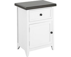 BELIANI LAYOLA - Nachtkastje - Wit/Bruin - MDF