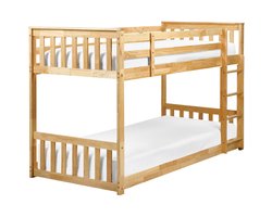BELIANI LAZER - Kinderbed - Lichtbruin - 90 x 200 cm - Hout