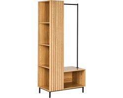 BELIANI LEANDRO - Open kast 5 planken - Lichtbruin - MDF