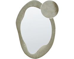 BELIANI LENAX - Wandspiegel - Olijfgroen - Fluweel