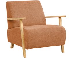 BELIANI LESJA - Fauteuil - Oranje - Stof