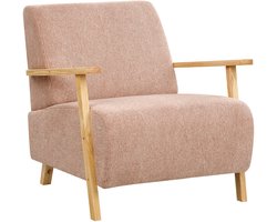 BELIANI LESJA - Fauteuil - Roze - Stof