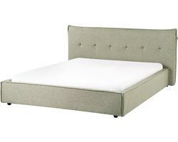 BELIANI LESTRE - Waterbed - Groen - 160 x 200 cm - Linnen